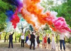 Цветной дым для свадьбы в Абакане